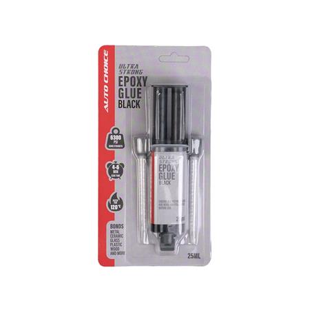 Auto Choice Black Epoxy Glue 25ml Dual Syringe