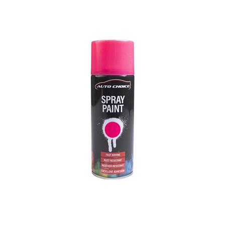 Auto Choice Fluorescent Pink Spray Paint   400ml