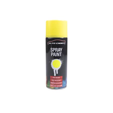 Auto Choice Fluorescent Yellow Spray Paint   400ml