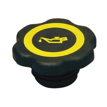 Oil Filler Cap   Black Yellow   Ford Zetec