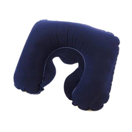 Inflatable Travel Pillow   Blue