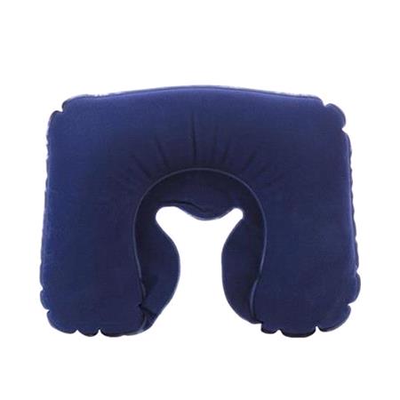Inflatable Travel Pillow   Blue