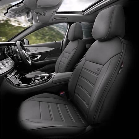 Premium Fabric Car Seat Covers LUXURY LINE   Black For Volvo XC40 2017 Onwards