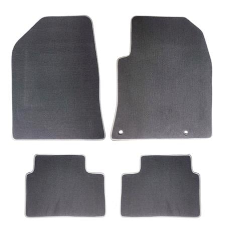 Prestige Tailored Car Mats in Grey for Audi A5 Coupe 2016 Onwards   4 Piece   Clips In All Mats Including Rears