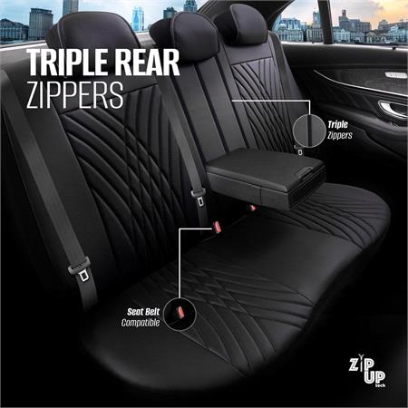 Progressive Artificial Leather Car Seat Covers   Black For Nissan ALMERA Mk II Saloon 2000 2006