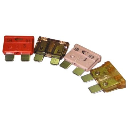 Wot Nots Fuses   Standard Blade   Assorted   3,5,7.5,10 Amp   Pack Of 4