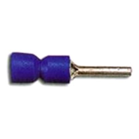 Wot Nots Wiring Connectors   Blue   Wire Pin   1.9mm   Pack of 25