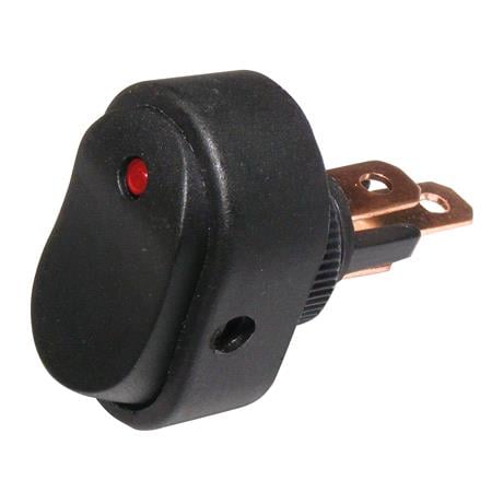 Wot Nots Switch   On Off Rocker Round Hole   Red