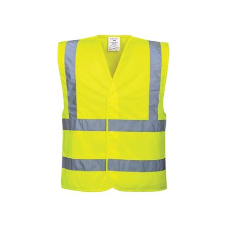 Hi Vis Two Band & Brace Vest   Yellow   Medium