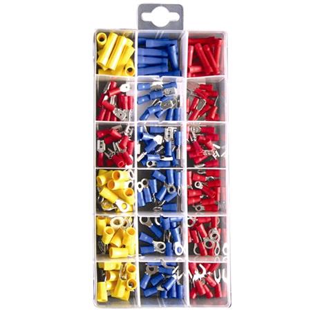 Pearl Wiring Connectors   Crimp Type   Assorted   Pack of 180