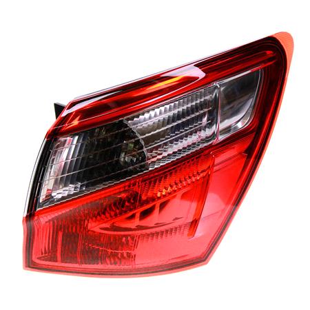 Right Rear Lamp (7 Seater Model, Outer On Quarter Panel, Supplied With Bulbholder And Bulbs, Original Equipment) for Nissan QASHQAI 2010 on