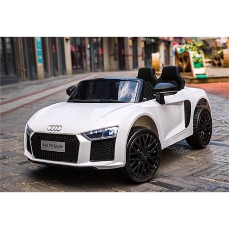 Audi R8 Kids Electric Ride On Car With Remote Control   12v White