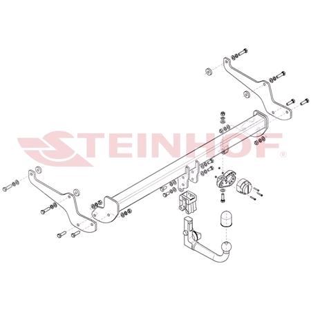 Steinhof Automatic Detachable Towbar (vertical system) for Renault ARKANA I 2019 Onwards