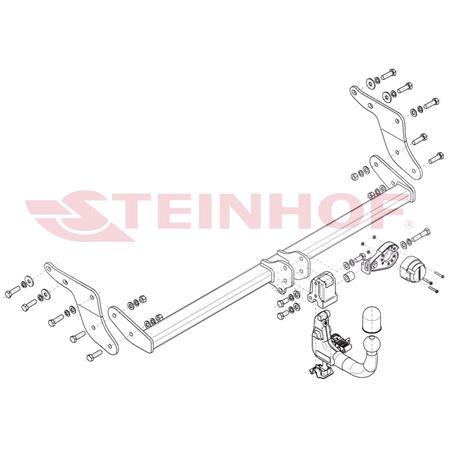 Steinhof Automatic Detachable Towbar (vertical system) for Renault AUSTRAL MHEV 2022 Onwards