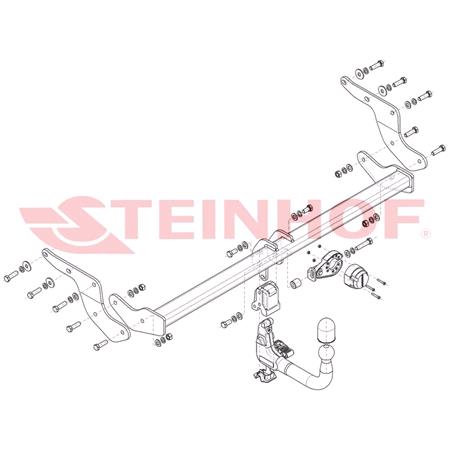 Steinhof Automatic Detachable Towbar (vertical system) for Renault RAFALE Coupe Hybrid 2023 Onwards