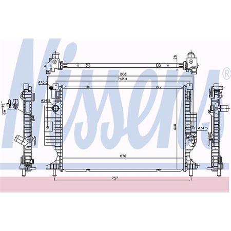 Nissens Radiator   606215