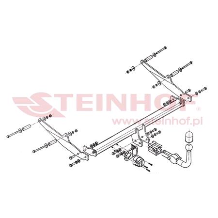 Steinhof Automatic Detachable Towbar (horizontal system) for Renault CLIO Grandtour, 2008 2013