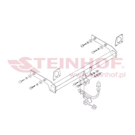 Steinhof Towbar (fixed with 2 bolts) for Renault MEGANE II Sport Tourer, 2003 2008