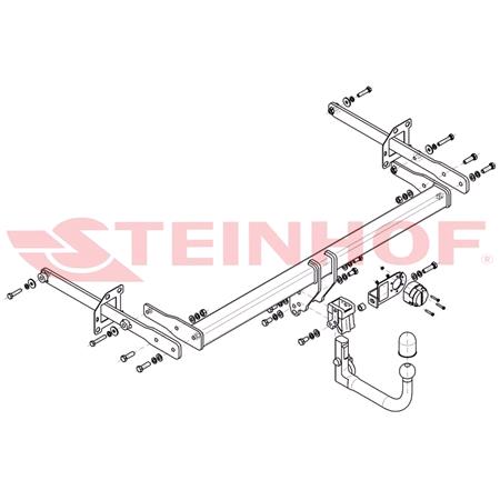 Steinhof Automatic Detachable Towbar (vertical system) for Renault TALISMAN, 2015 Onwards