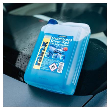 Rain X Concentrated Screenwash with Rain Repellent  15 ºC, 5L 