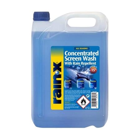 Rain X Concentrated Screenwash with Rain Repellent  15 ºC, 5L 