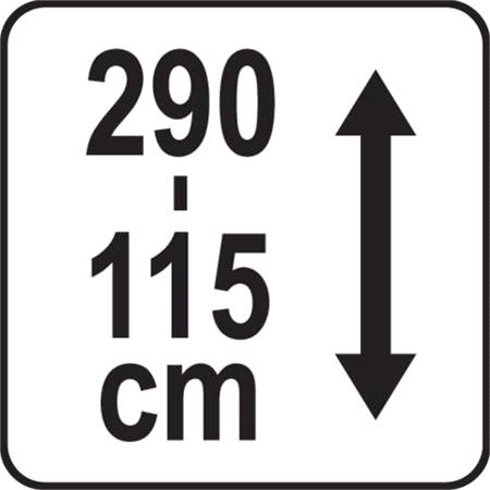 TELESCOPIC SUPPORT 115 290 CM
