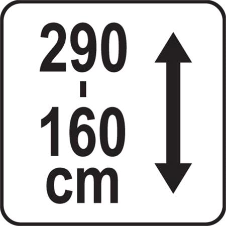 TELESCOPIC SUPPORT 160 290 CM