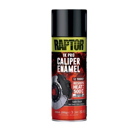 RAPTOR Caliper Enamel High Heat Aerosol   Satin Black   360ml