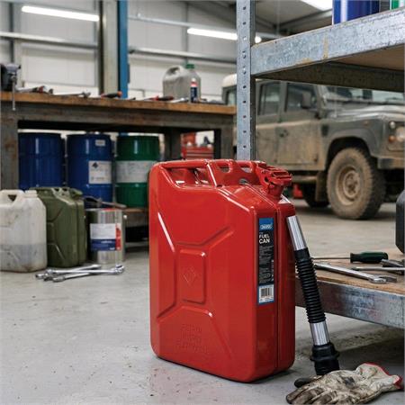 Draper Tools 20L Steel Fuel Can   Red (07568)   