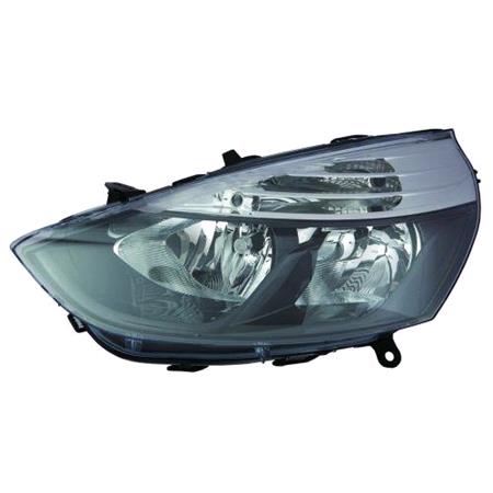 Left Headlamp (Halogen, Takes H1 / H7 Bulbs, Expression Models, Supplied With Motor) for Renault CLIO IV 2013 on