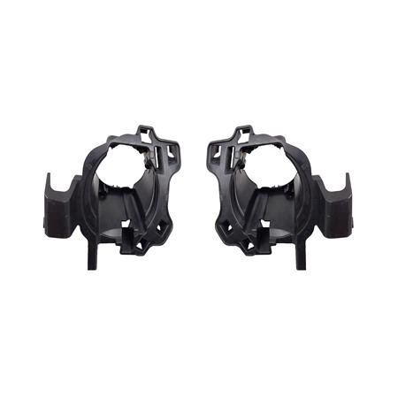 Right & Left Fog Lamp Covers (Pair Supplied, Matte Black) for Renault KADJAR 2015 Onwards
