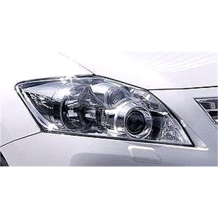Right Headlamp (With Chrome Bezel, Halogen, Takes H11 / HB3 Bulbs, With Load Level Adjustment, Original Equipment) for Toyota AURIS  2010 2012