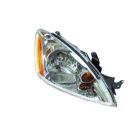 Right Headlamp (Halogen, Takes H4 Bulb, Manual Adjustment) for Mitsubishi LANCER Saloon 2003 2007