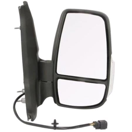 Right Mirror (electric, heated, clear indicator, power folding) for Ford TRANSIT Box 2019 Onwards