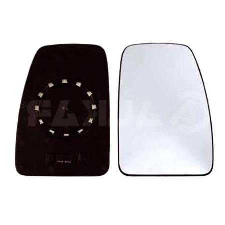 Right Wing Mirror Glass (Heated) and Holder for Vauxhall MOVANO Van, 2003 2010