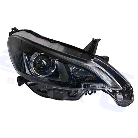 Right Headlamp (Halogen, Takes HIR Bulb, Original Equipment) for Peugeot 108 2014 on
