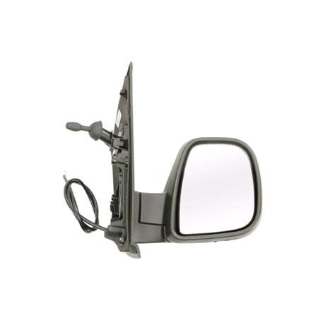 Right Wing Mirror (manual, black cover) for Opel ZAFIRA LIFE 2019 Onwards