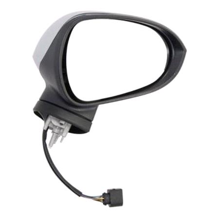 Right Wing Mirror (electric, heated, primed cover, power folding) for Seat LEON, 2009 2012