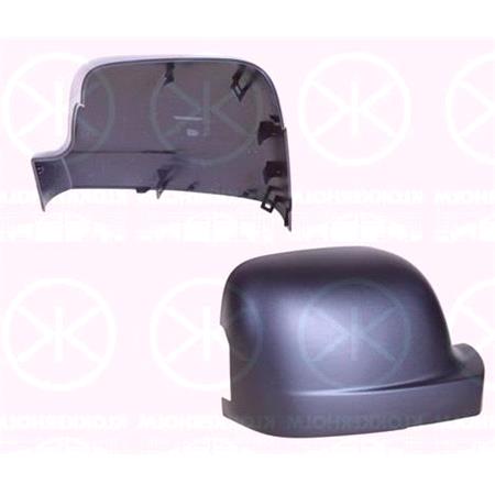 Right Wing Mirror Cover (black, grained, with indicator cutout) for Nissan PRIMASTAR Bus 2021 Onwards