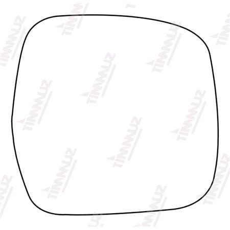 Right Stick On Wing Mirror Glass for Toyota LAND CRUISER, 2002 2010
