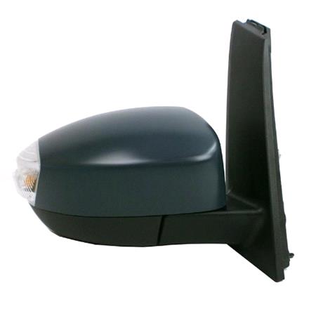 Right Wing Mirror (electric, heated, indicator, primed cover, puddle lamp, power folding) for Ford C MAX, 2010 Onwards
