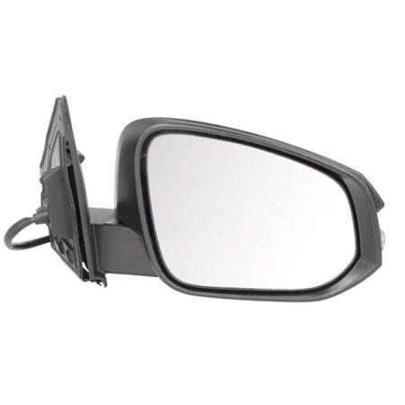 Right Wing Mirror (electric, indicator, not heated, black cover) for Toyota RAV 4 IV, 2012 Onwards