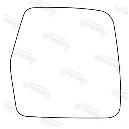 Right Stick On Wing Mirror Glass for Citroen DISPATCH Flatbed, 1999 2004
