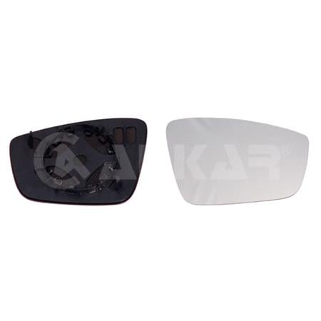 Right Mirror Glass (not heated) & holder for SEAT Mii (KF1_), 2011 2017