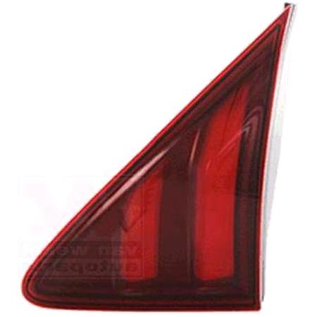 Right Rear Lamp (With LED, Inner, On Boot Lid, Original Equipment) for Peugeot 3008 2014 2016