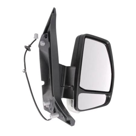 Right Wing Mirror (electric, heated, indicator, black cover) for Ford TRANSIT CUSTOM Box 2012 2018