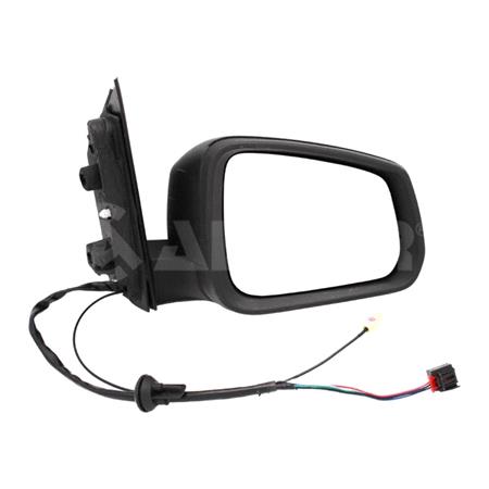 Right Wing Mirror (Electric, Heated, AM/FM Aerial, Black Textured Cover) for Volkswagen CADDY V Van/MPV 2020 Onwards