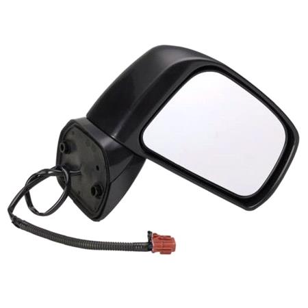 Right Wing Mirror (electric, heated, black cover) for Nissan TIIDA Hatchback 2004 2013