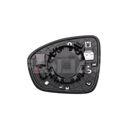 Right Wing Mirror Glass (heated, blind spot warning indicator) for Renault ARKANA I, 2019 Onwards