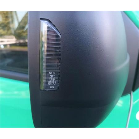 Right Wing Mirror Cover (black, grained, with indicator cutout) for Nissan PRIMASTAR 2021 Onwards